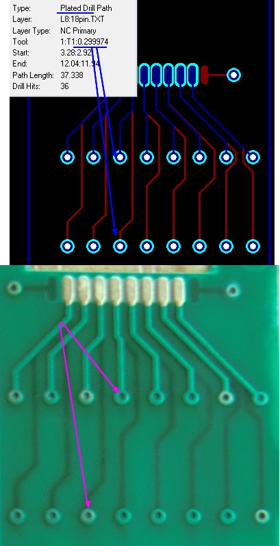 0.3mm Via soldermask