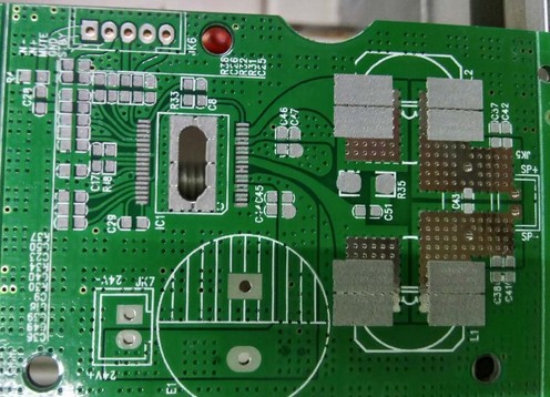 PCB with solder paste