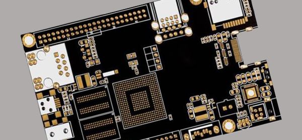 HDI PCB prototype with dense routing and microvia area