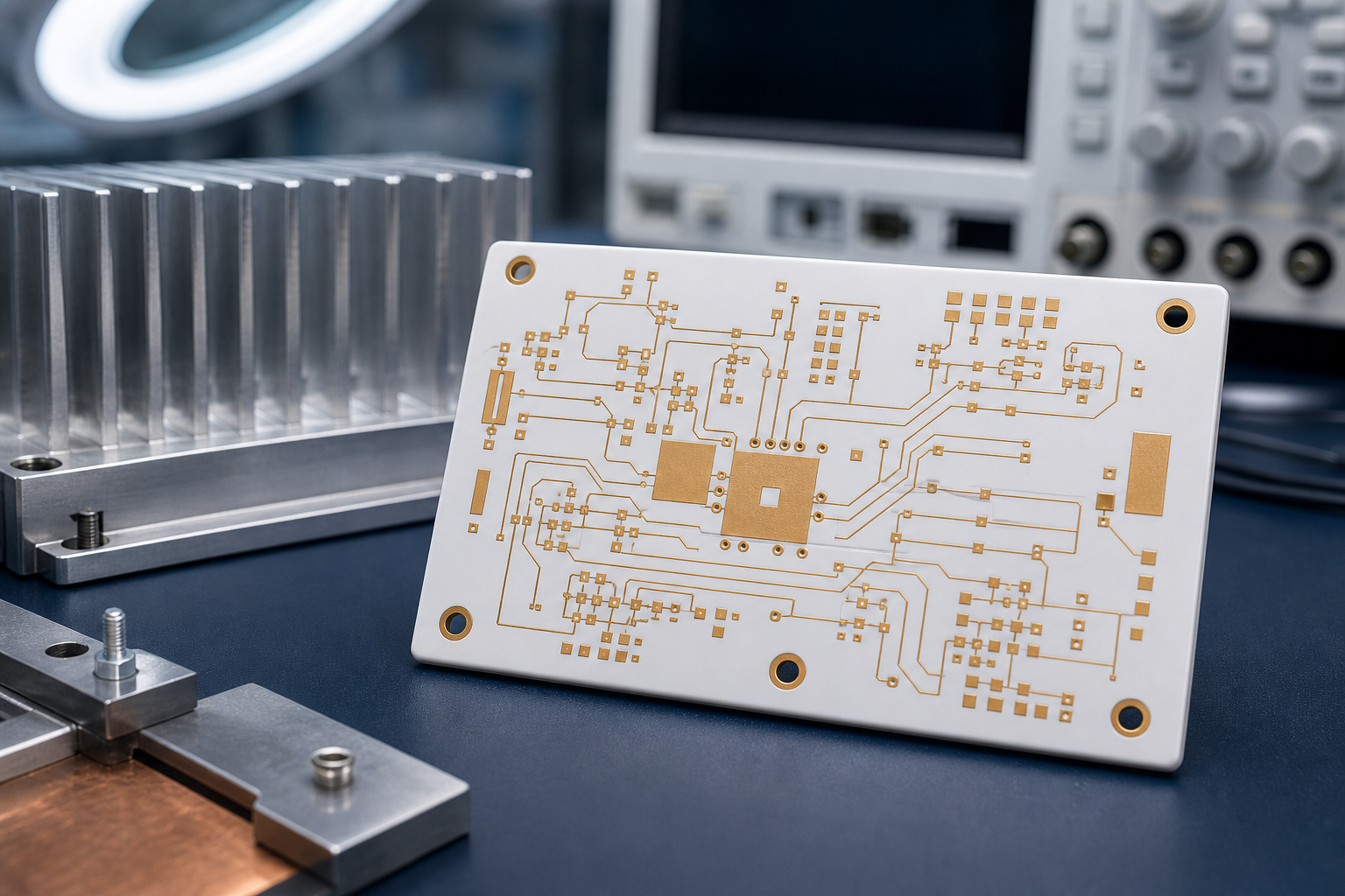 Ceramic PCB prototype for thermal testing