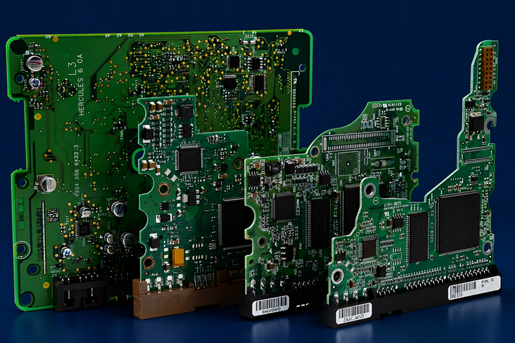 Multilayer PCB prototype for industrial controller