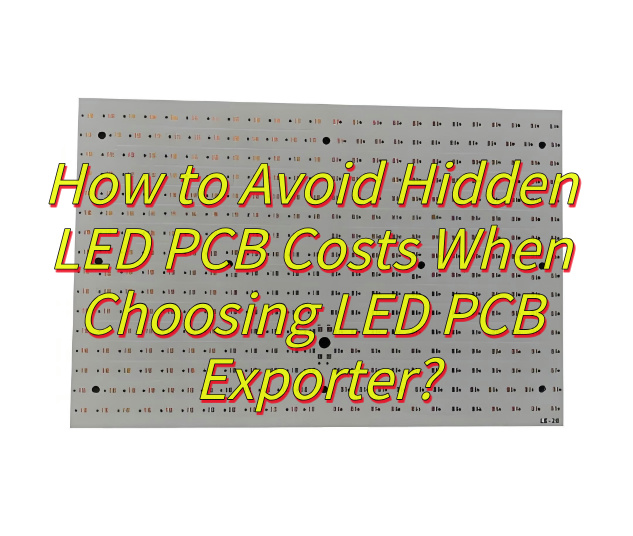 How to Avoid Hidden LED PCB Costs When Choosing LED PCB Exporter?