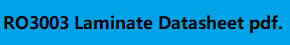 RO3003 Datasheet PDF Technical Overview