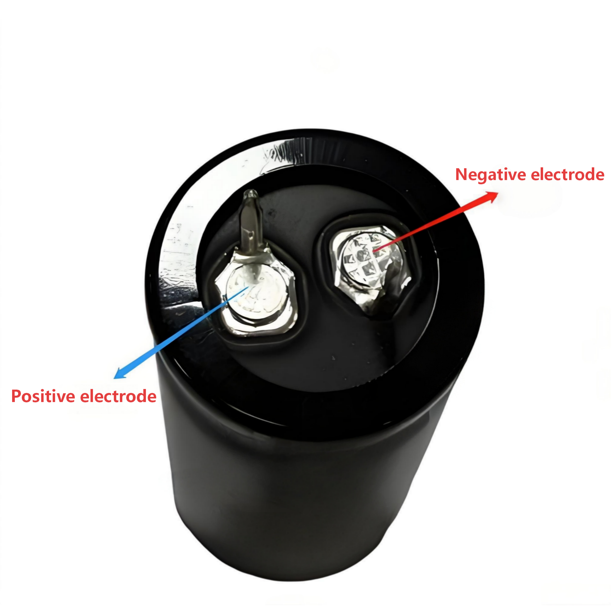 Which Is Positive and Negative in Capacitor Symbol?