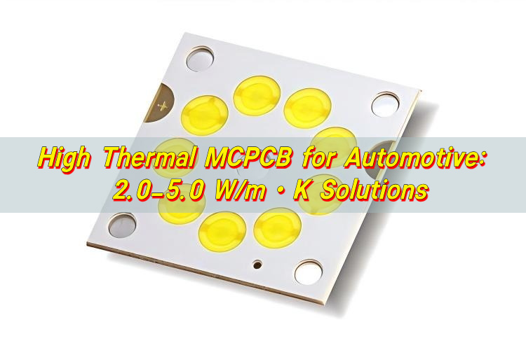 High Thermal MCPCB Automotive: 2.0–5.0 W/m・K Solutions