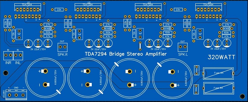amplifier circuit pcb