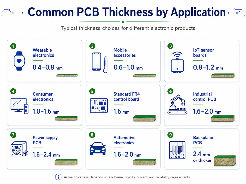 How Thick Is a PCB Board in Common Applications?