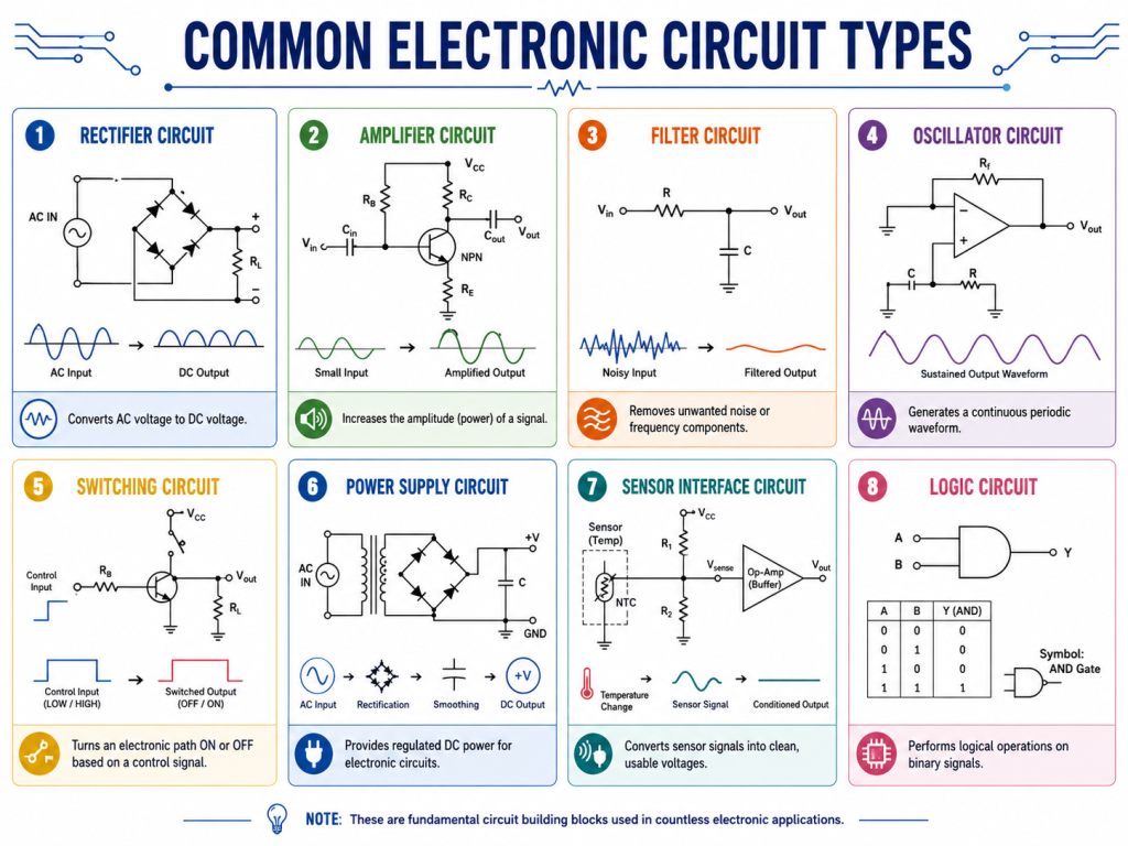 What Are the Most Common Electronic Circuit Types?