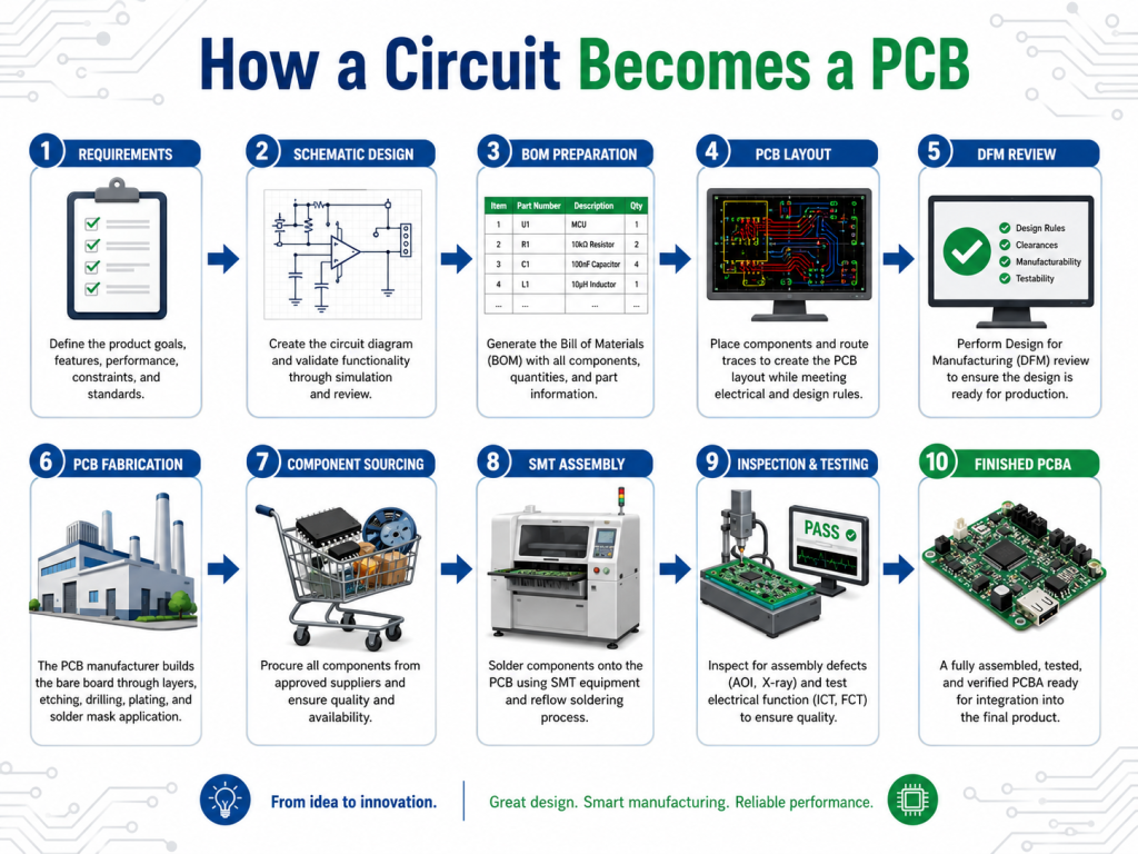 How Do Electron Devices and Circuits Become a PCB?