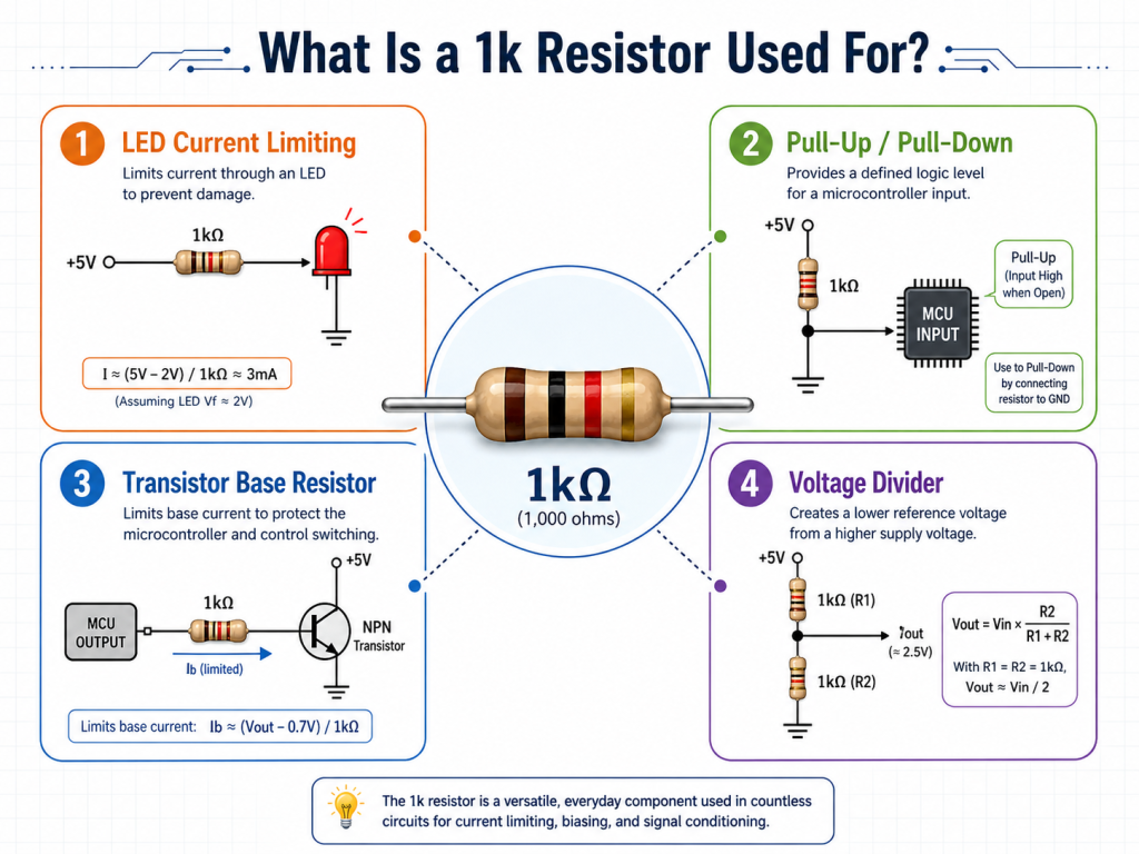 What Is a 1k Ohm Resistor Used For?