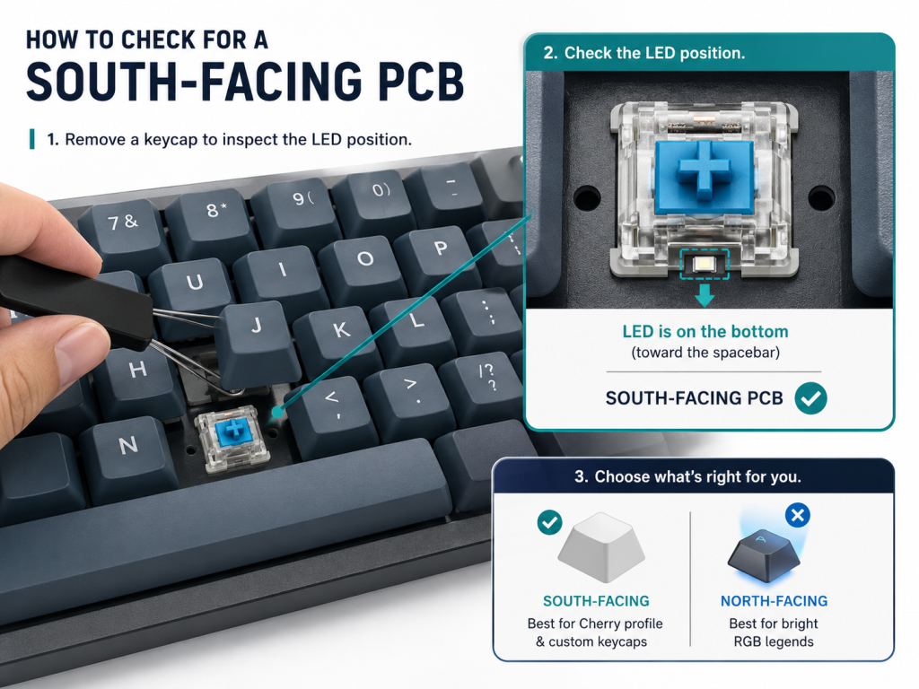 How to Tell If a Keyboard Has a South-Facing PCB?