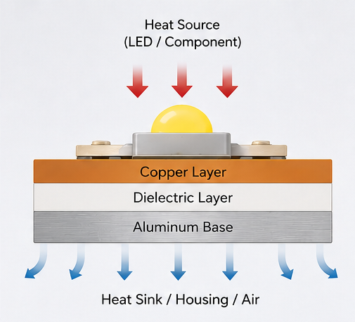 Heat dissipation path