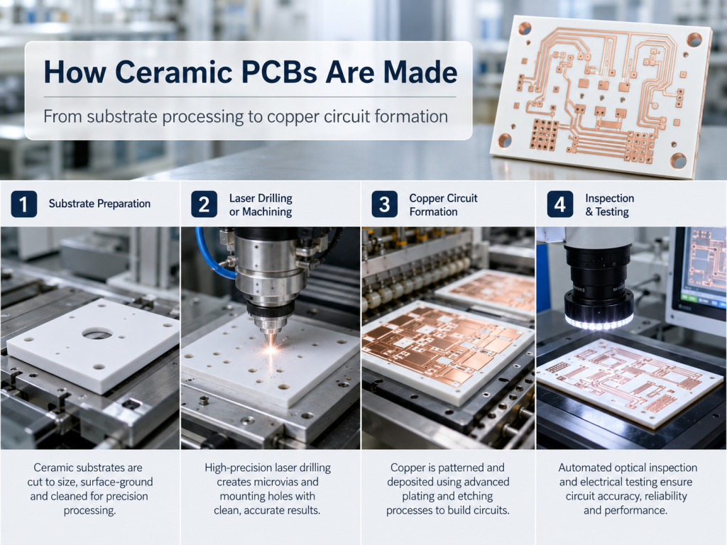 Ceramic PCB Board - Aerospace AlN Ceramic PCB Board Manufacturer