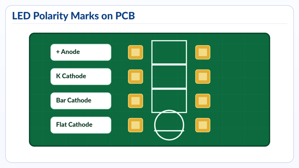led symbol on pcb