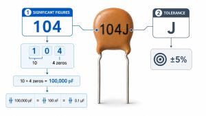 104J Capacitor Value, Code and Uses Explained
