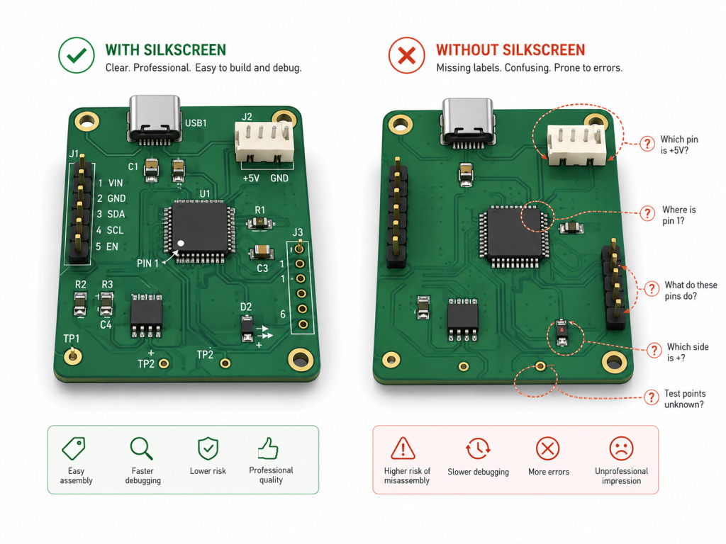What Happens When a PCB Missing Silk Screen?