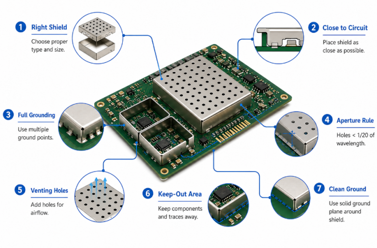 Board Level Shielding Guide: Material Selection, Design Rules & EMI ...