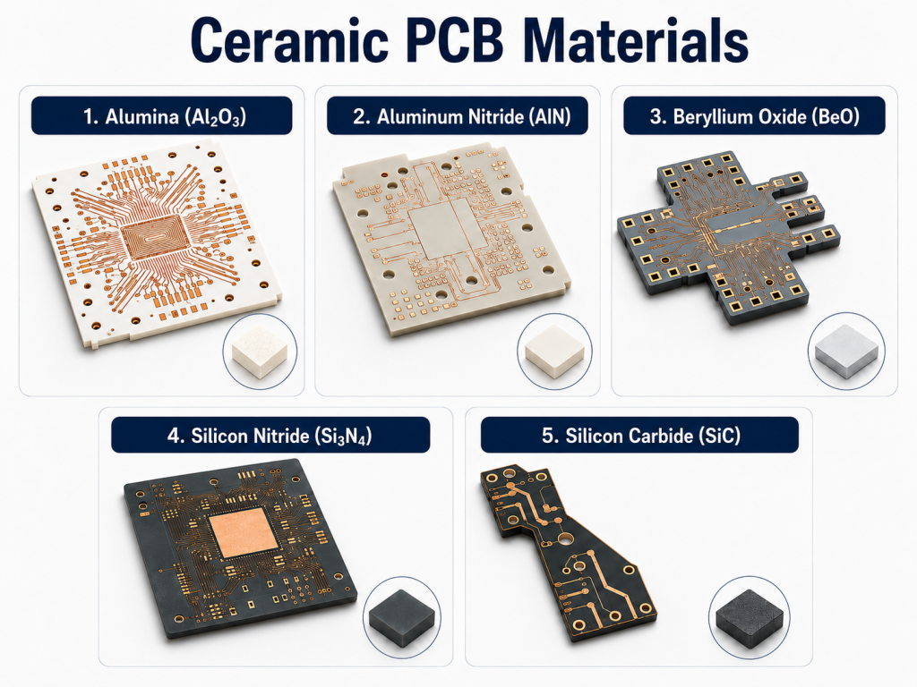 Ceramic PCB Materials Types, https://www.bestpcbs.com/blog/2026/06/ceramic-pcb-materials/