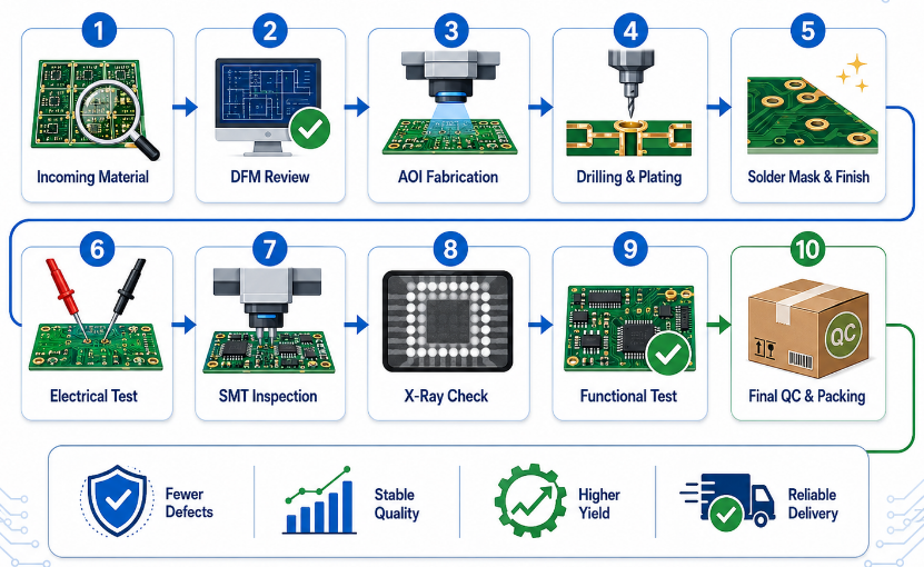 Commercial PCBs Quality Inspection