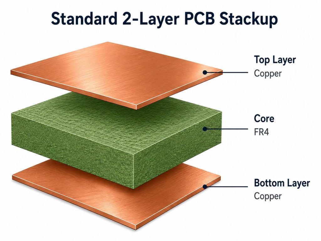 Double layer PCB manufacturing