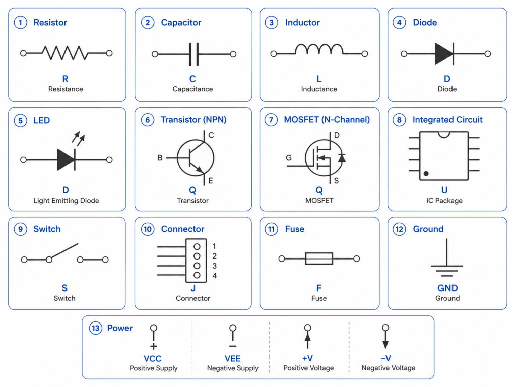 Electrical Schematic Symbols and Meanings