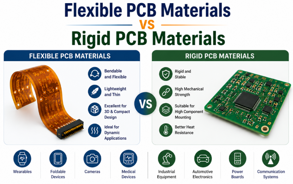 Flexible PCB Materials vs Rigid PCB Materials, https://www.bestpcbs.com/blog/2026/06/flexible-pcb-materials/