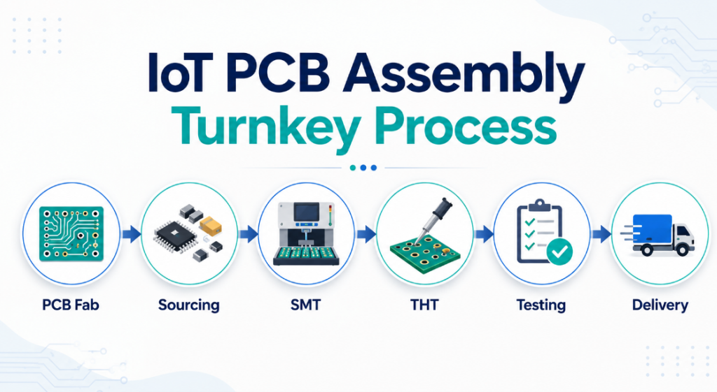 IoT PCB Assembly Turnkey Process, https://www.bestpcbs.com/blog/2026/06/iot-pcb-assembly-turnkey-service/