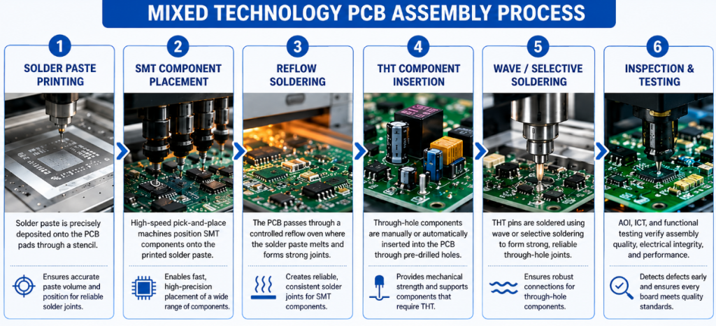 Mixed Technology PCB Assembly Process, https://www.bestpcbs.com/blog/2026/06/mixed-technology-pcb-assembly/