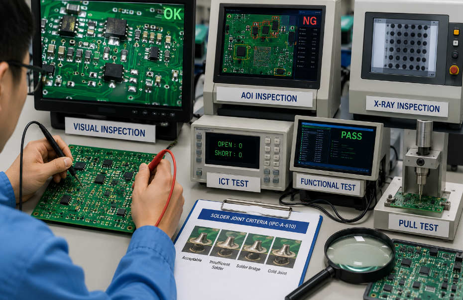 PCB Board Soldering Testing