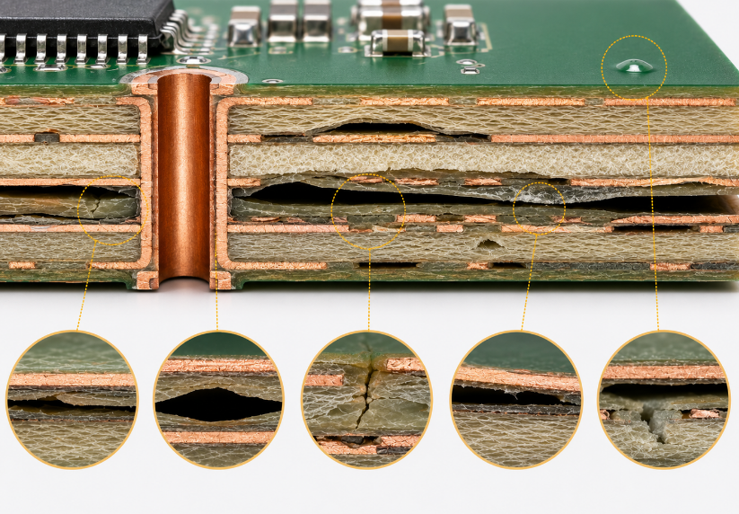 PCB Delamination Cross Section, https://www.bestpcbs.com/blog/2026/06/pcb-delamination/