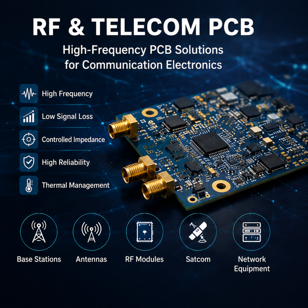 RF & Telecom PCB Manufacturer