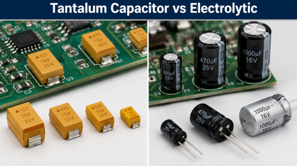 Tantalum Capacitor vs Electrolytic.