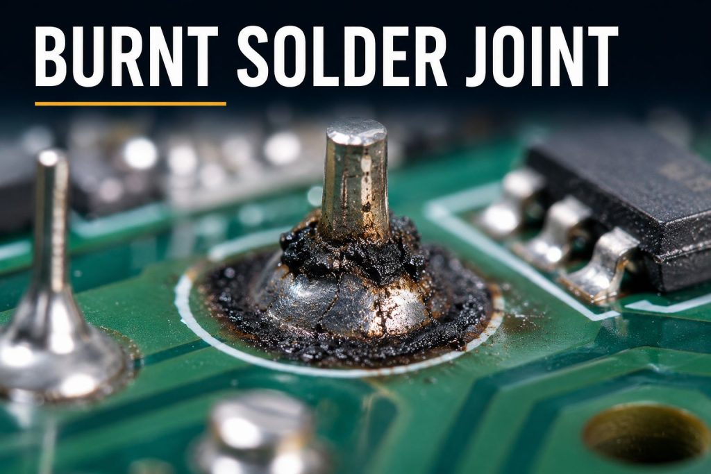 Burnt Solder Joint 
