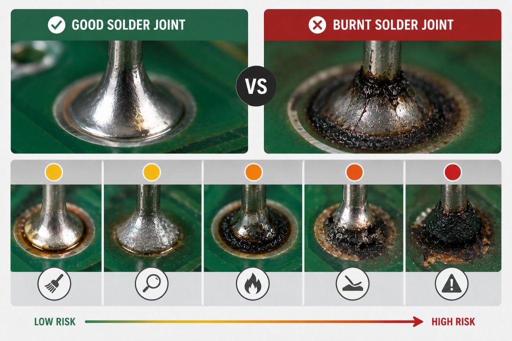 Burnt Solder Joint