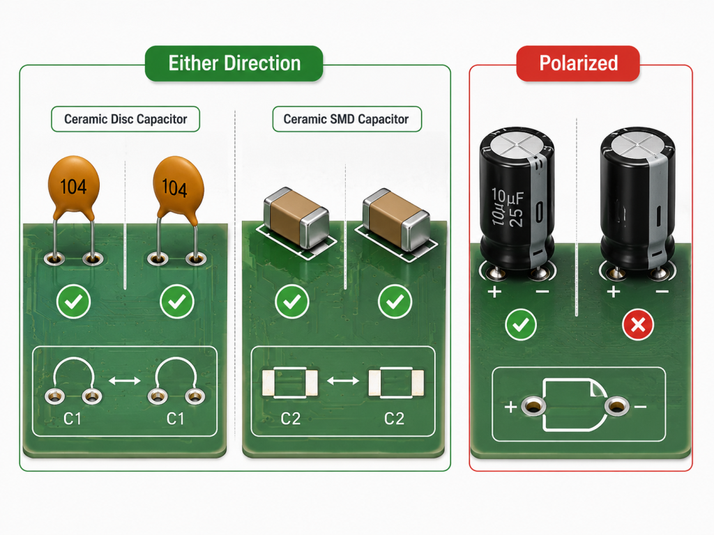 Do ceramic capacitors have polarity? Ceramic smd capacitor polarity