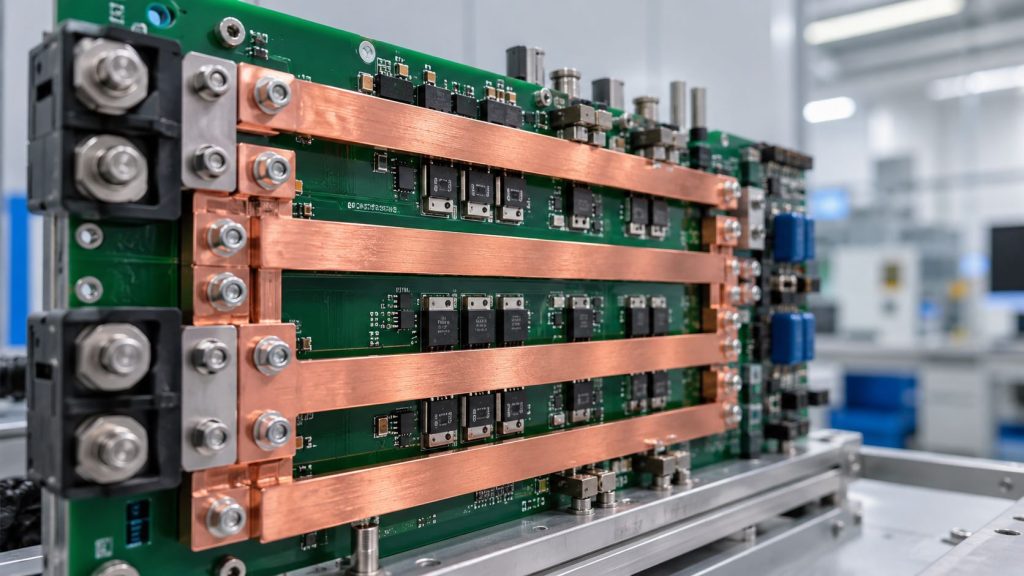Horizontal PCB Busbars