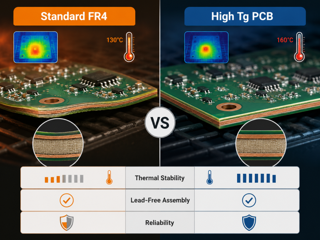 Standard FR4 vs High Tg PCB