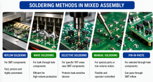 Mixed Technology PCB Assembly Services for SMT and Through-Hole Components