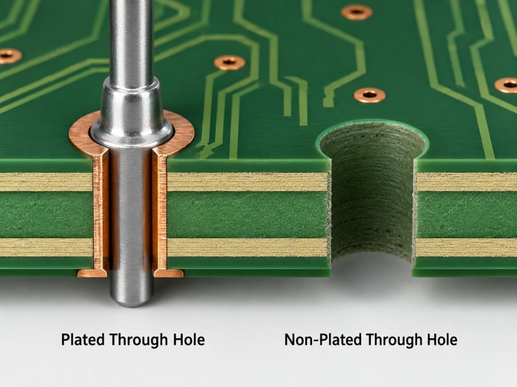 through hole circuit board