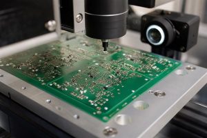 01005 component placement and optical inspection on a high-density PCB assembly