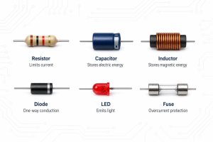Common two-terminal electrical components and their functions