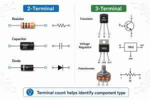 Comparison of two-terminal components and three-terminal components