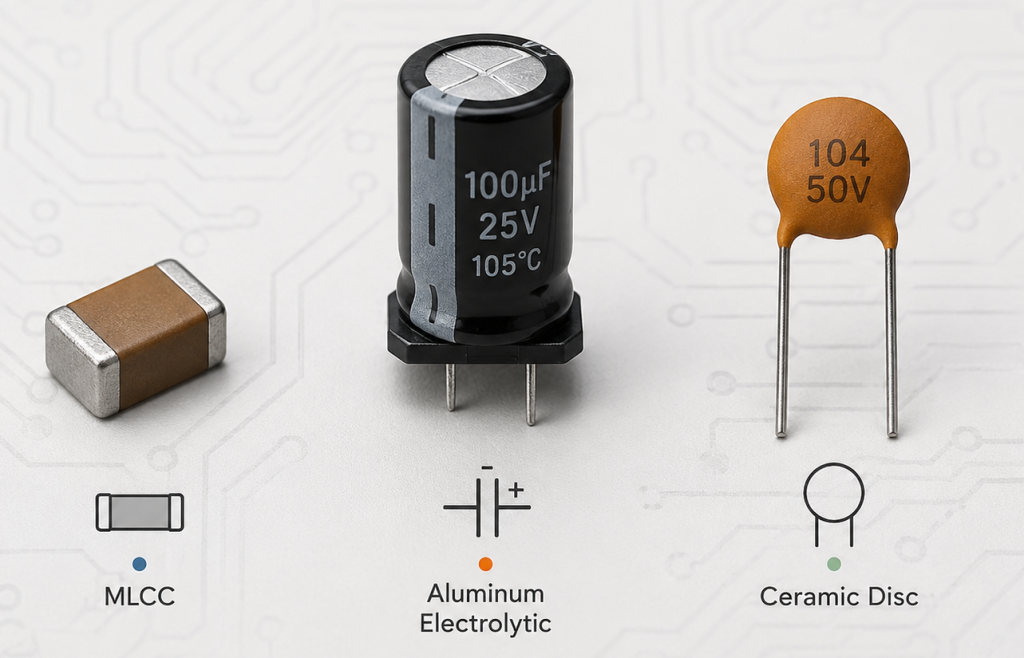 What Is the Difference Between MLCC and Disc Capacitor?