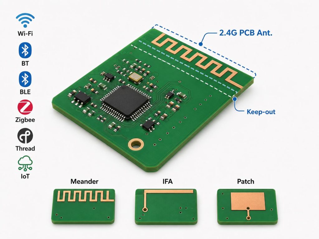 2.4ghz pcb antenna​