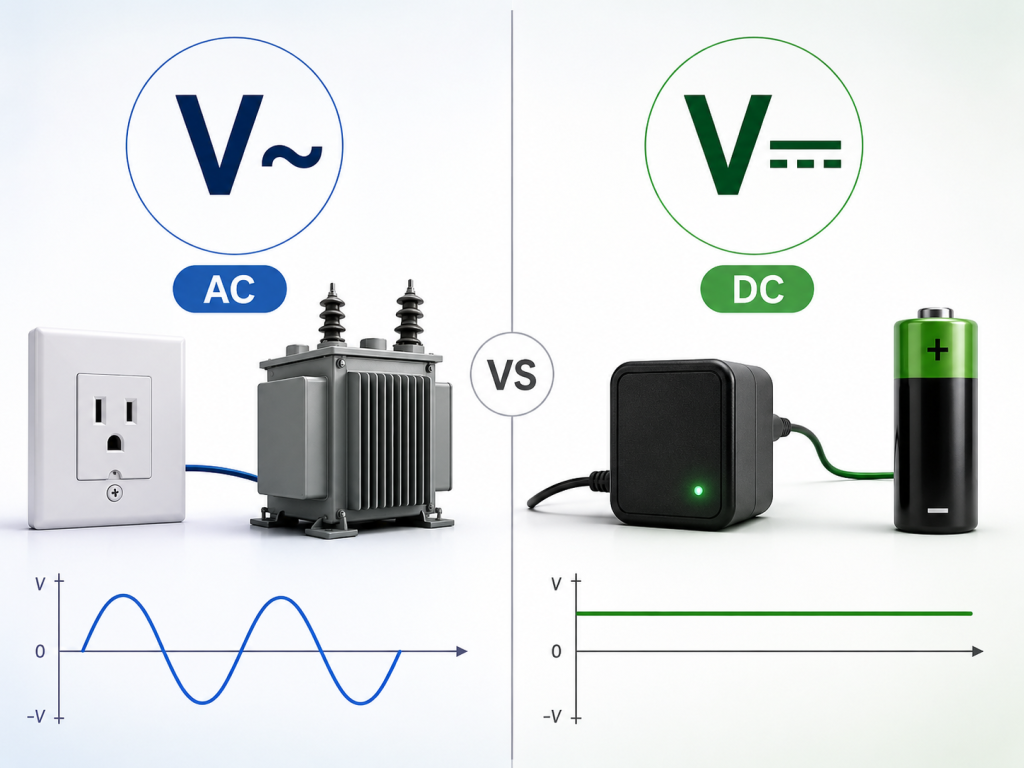 AC vs DC Voltage Symbol