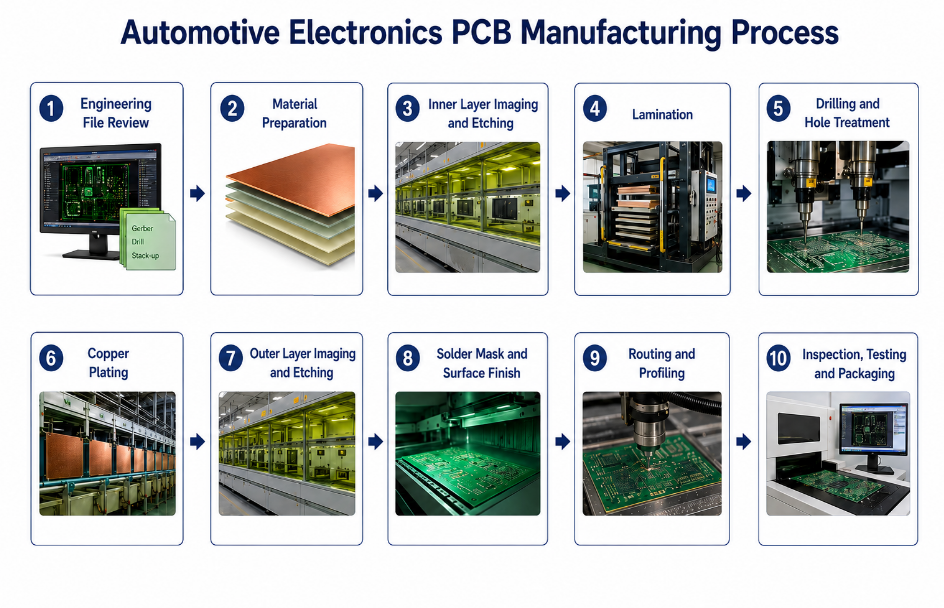 Automotive Electronics PCB Manufacturing Process, https://www.bestpcbs.com/blog/2026/07/automotive-electronics-pcb/