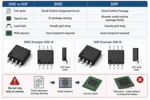 SOIC Package Guide: PCB Footprint, Dimensions and PCBA