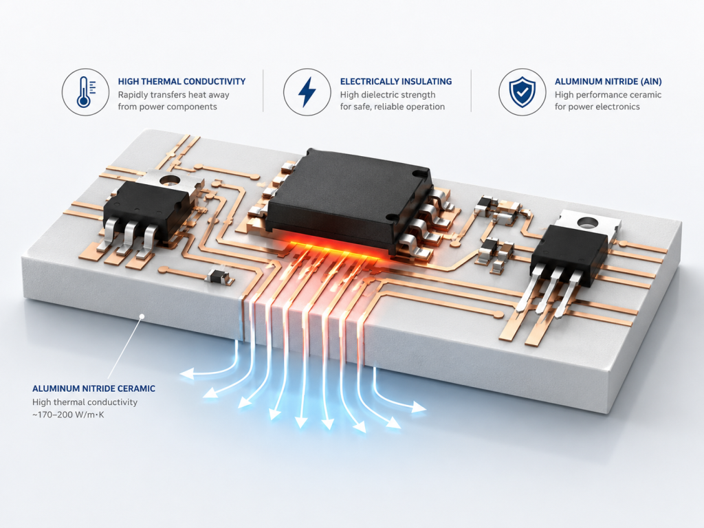 Aluminum Nitride: Formula, Properties, Uses, and AlN Ceramic Substrates for Electronics