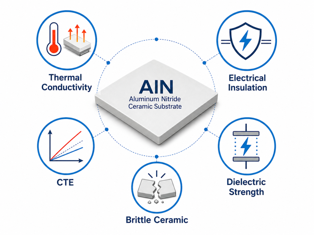Aluminum Nitride: Formula, Properties, Uses, and AlN Ceramic Substrates for Electronics