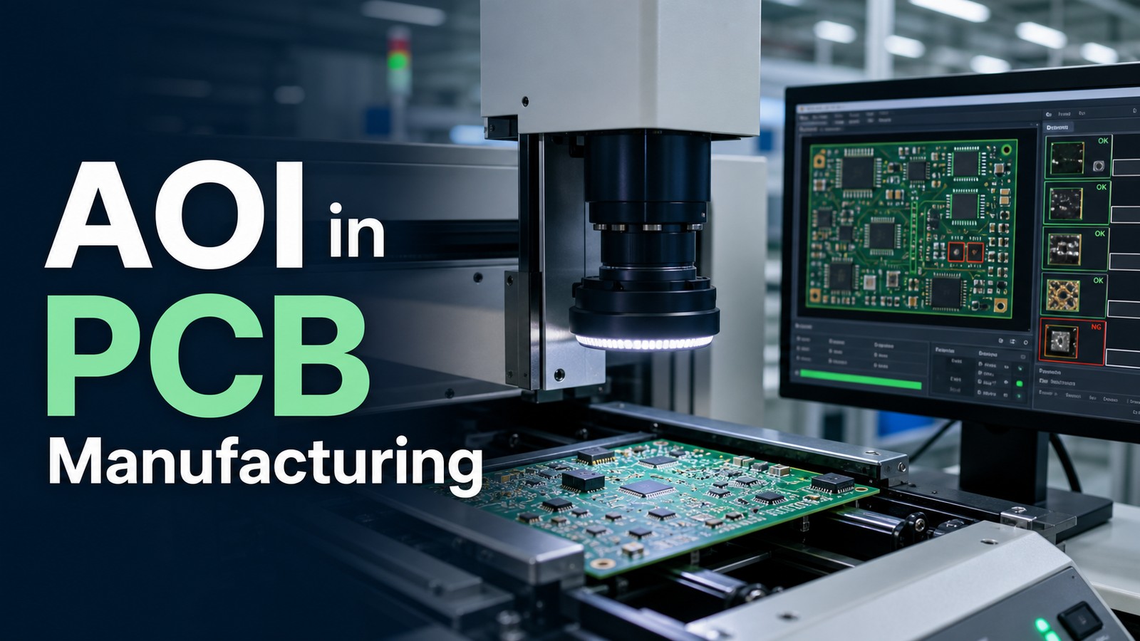 AOI in PCB manufacturing automated optical inspection of circuit boards